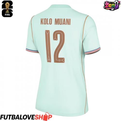Dres Francúzsko Randal Kolo Muani #12 Preč pre Ženy MS 2026 Krátky Rukáv